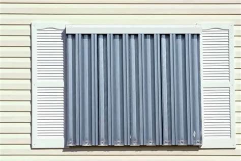 can you put shutters on a ribbed metal house|hurricane shutters installation.